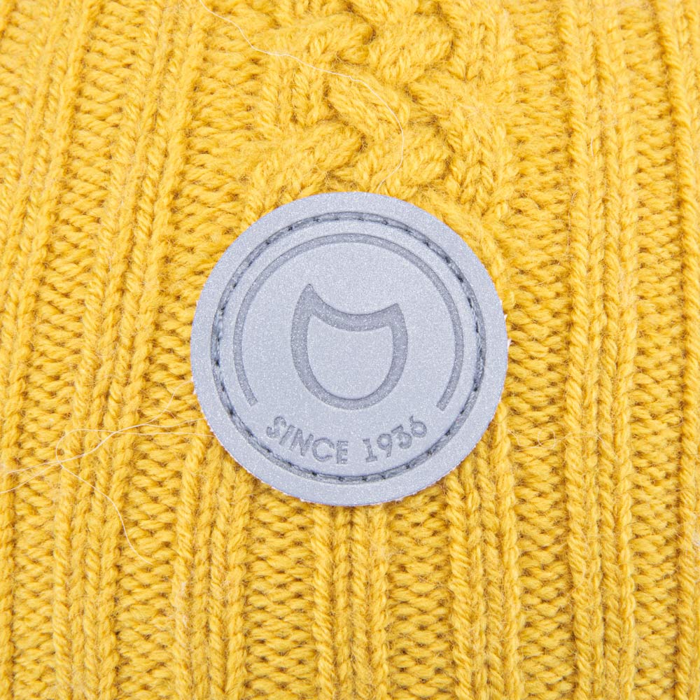 07711380-42 Шапка на завязках с утеплителем Горчичный, все фото 3