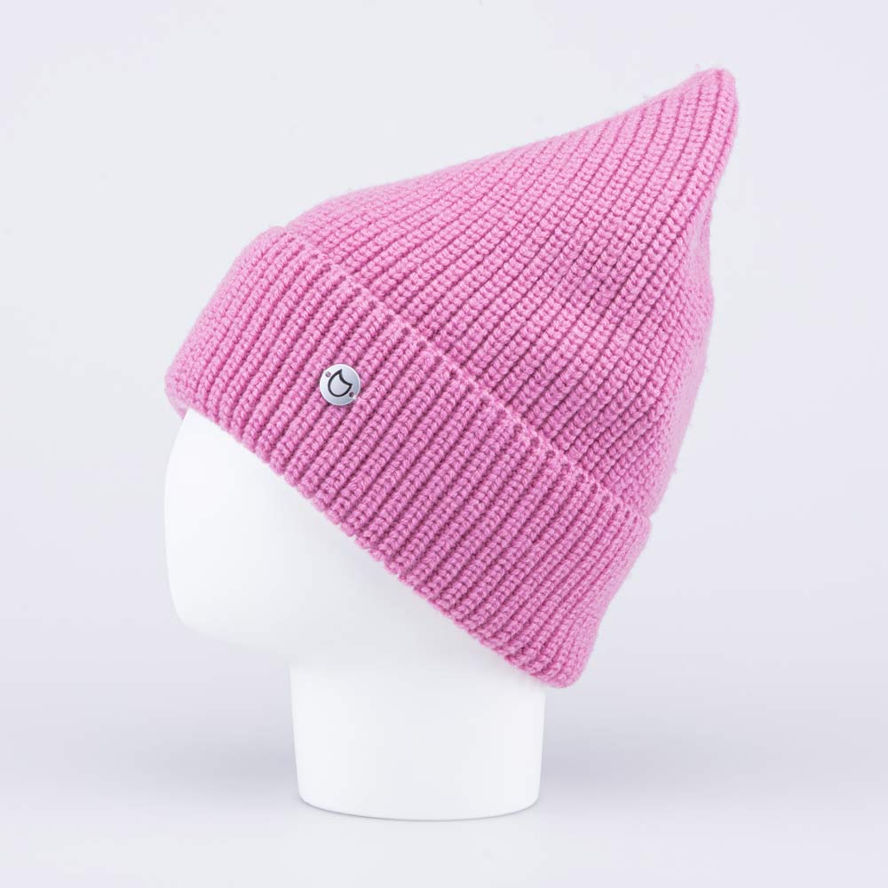 07811551-40 Розовая однослойная шапка с отворотом, все фото 2