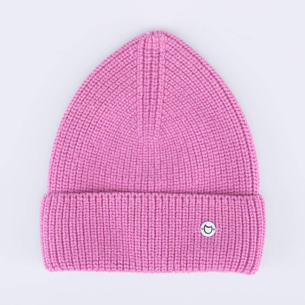 07811551-40 Розовая однослойная шапка с отворотом, все фото 4