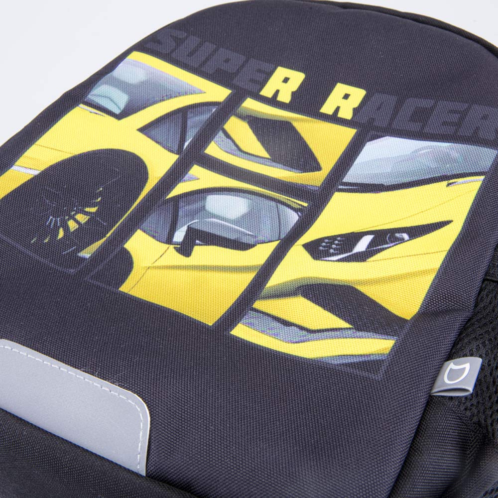 02710334-40 Рюкзак детский Скорость серый-желтый, все фото 5