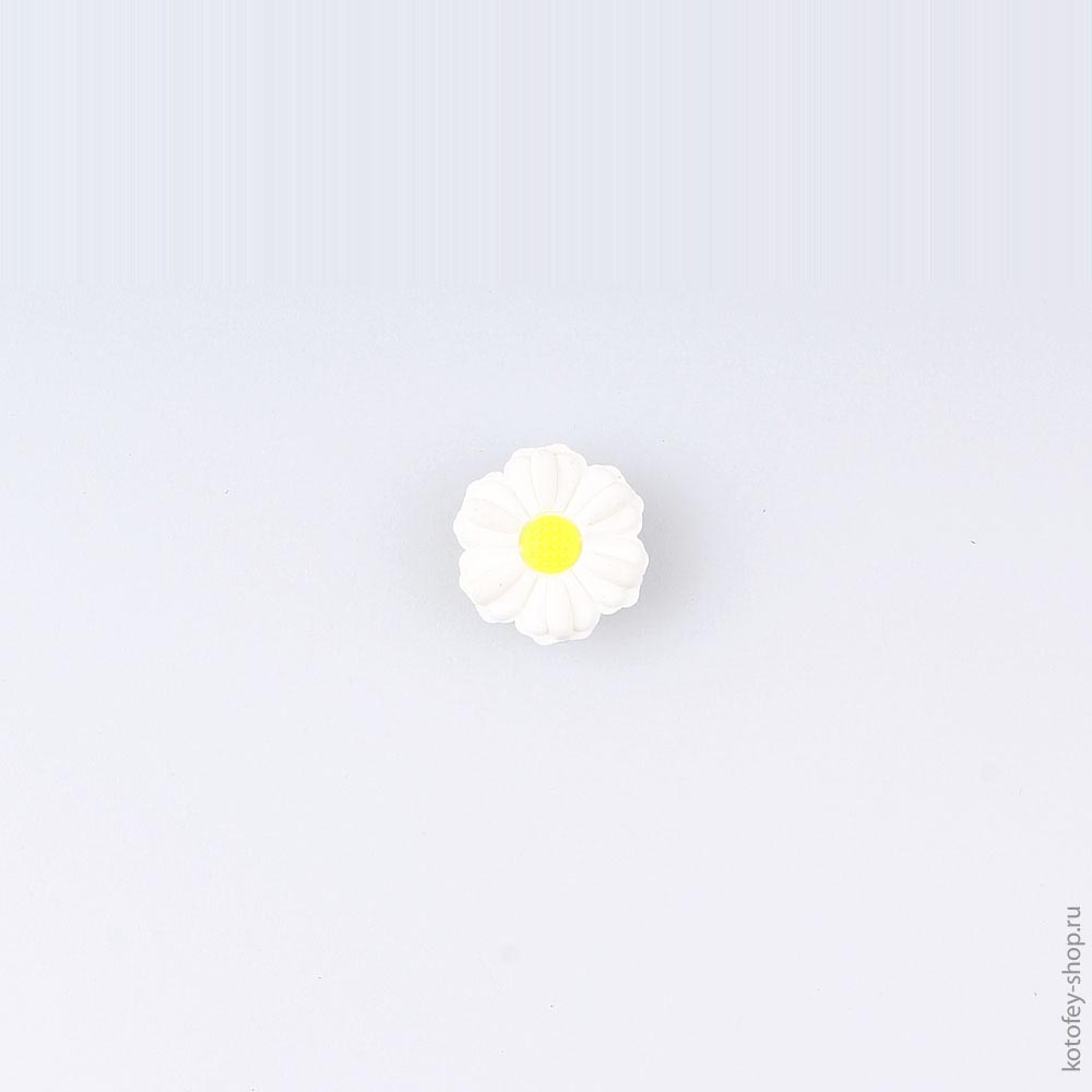 03014005-40 Украшение для обуви Цветок белый, все фото 1