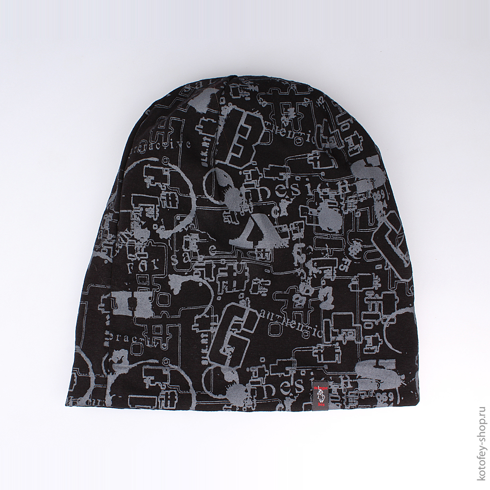 07711054-10 Шапка одинарная черная, все фото 1