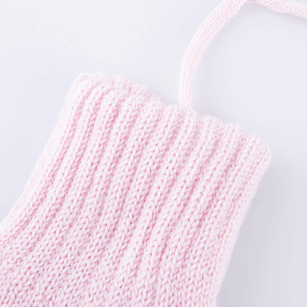 07821235-41 Варежки однослойные со стразами Снежинка розовый, все фото 3