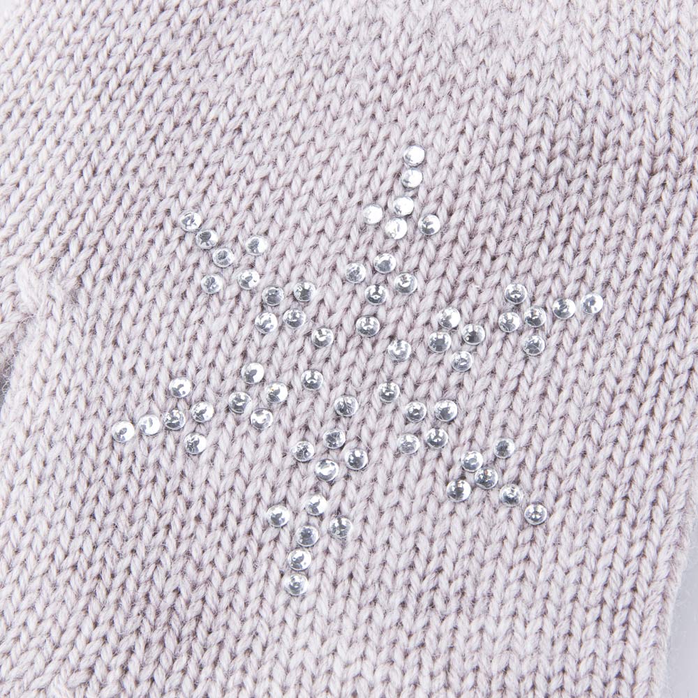 07821241-41 Перчатки детские однослойные Снежинка бежевый, все фото 2