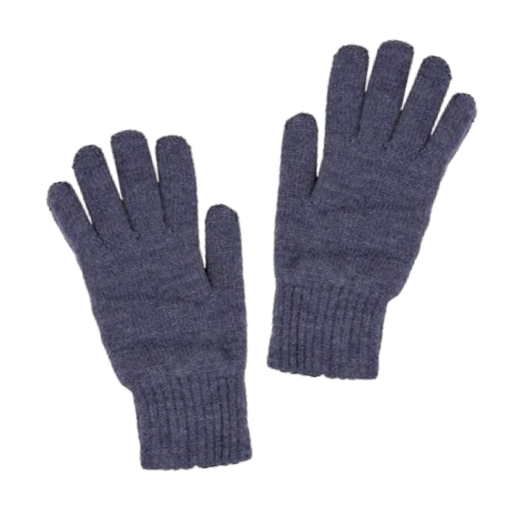 07721174-40 Перчатки для мальчиков однослойные тёмно-серые, все фото 1