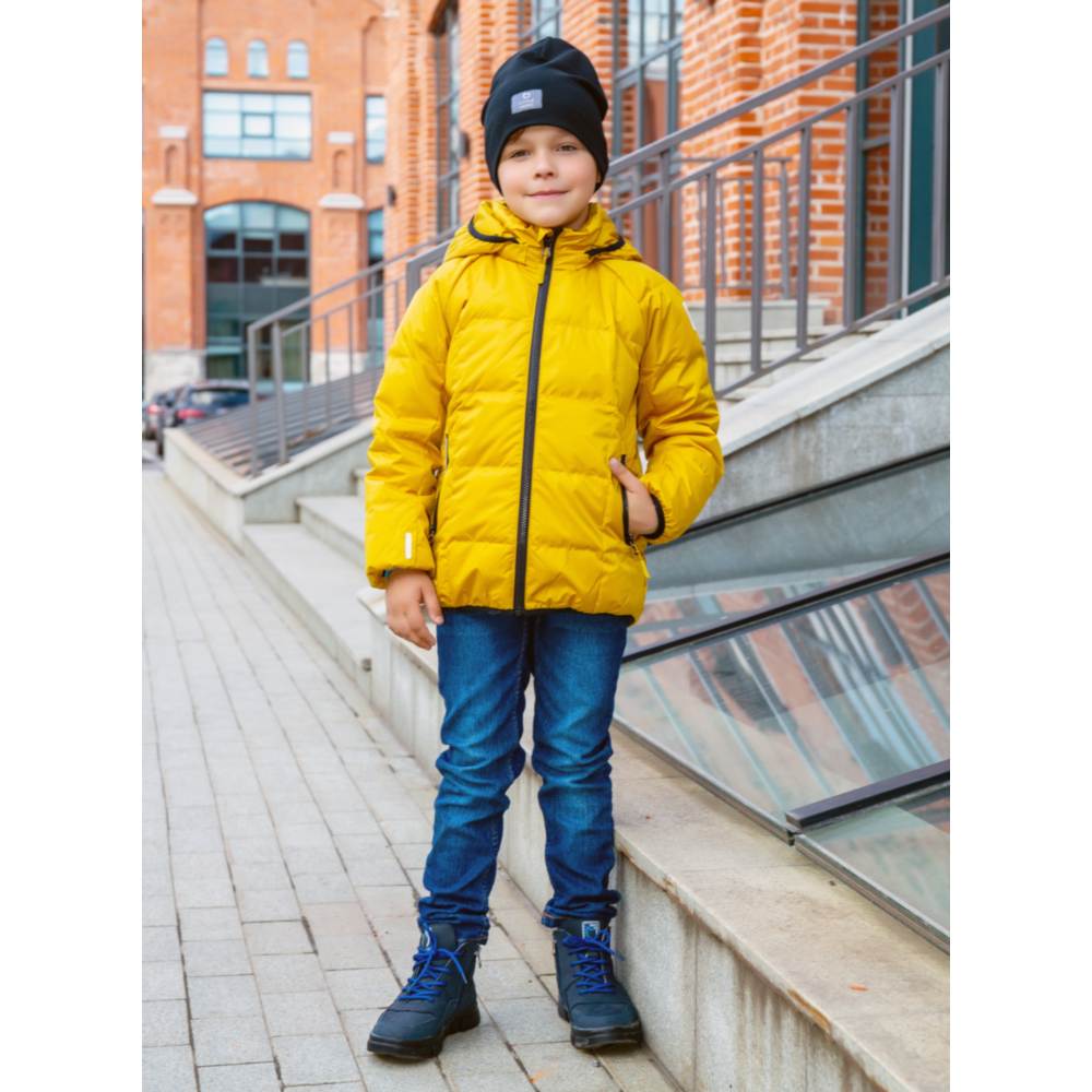 07057006-40 Куртка-пуховик осенне-весенняя горчичный, все фото 5