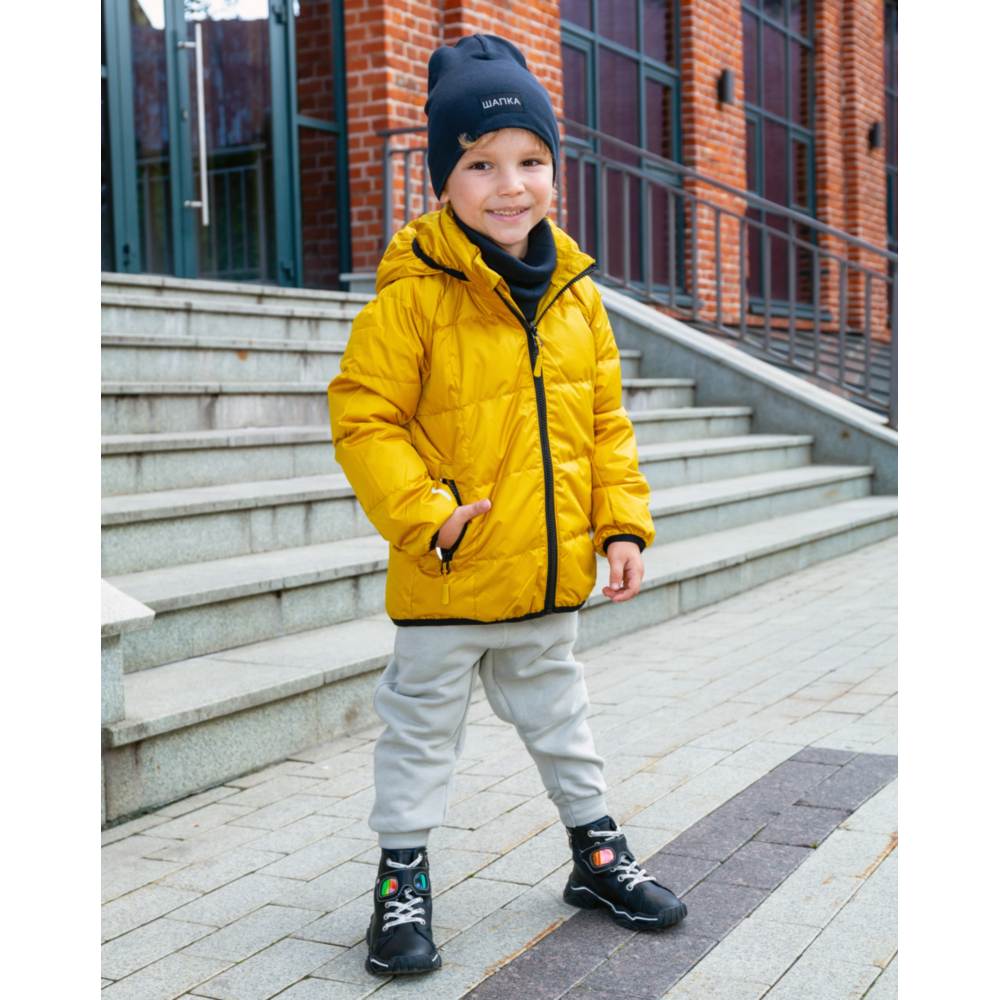 07057006-40 Куртка-пуховик осенне-весенняя горчичный, все фото 6