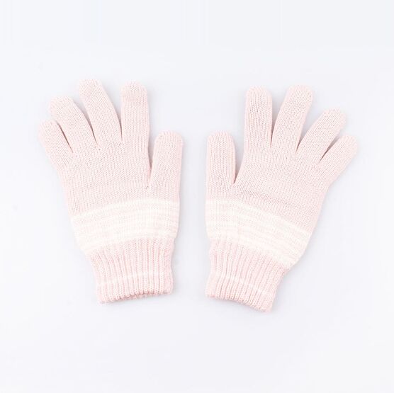07022133-40 Перчатки детские двухслойные св.розовые, все фото 1