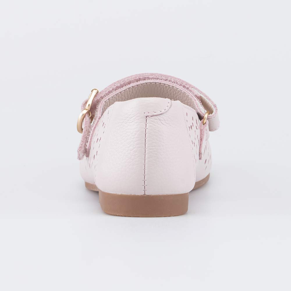 532366-22 Детские праздничные туфли с перфорацией розовые, все фото 5