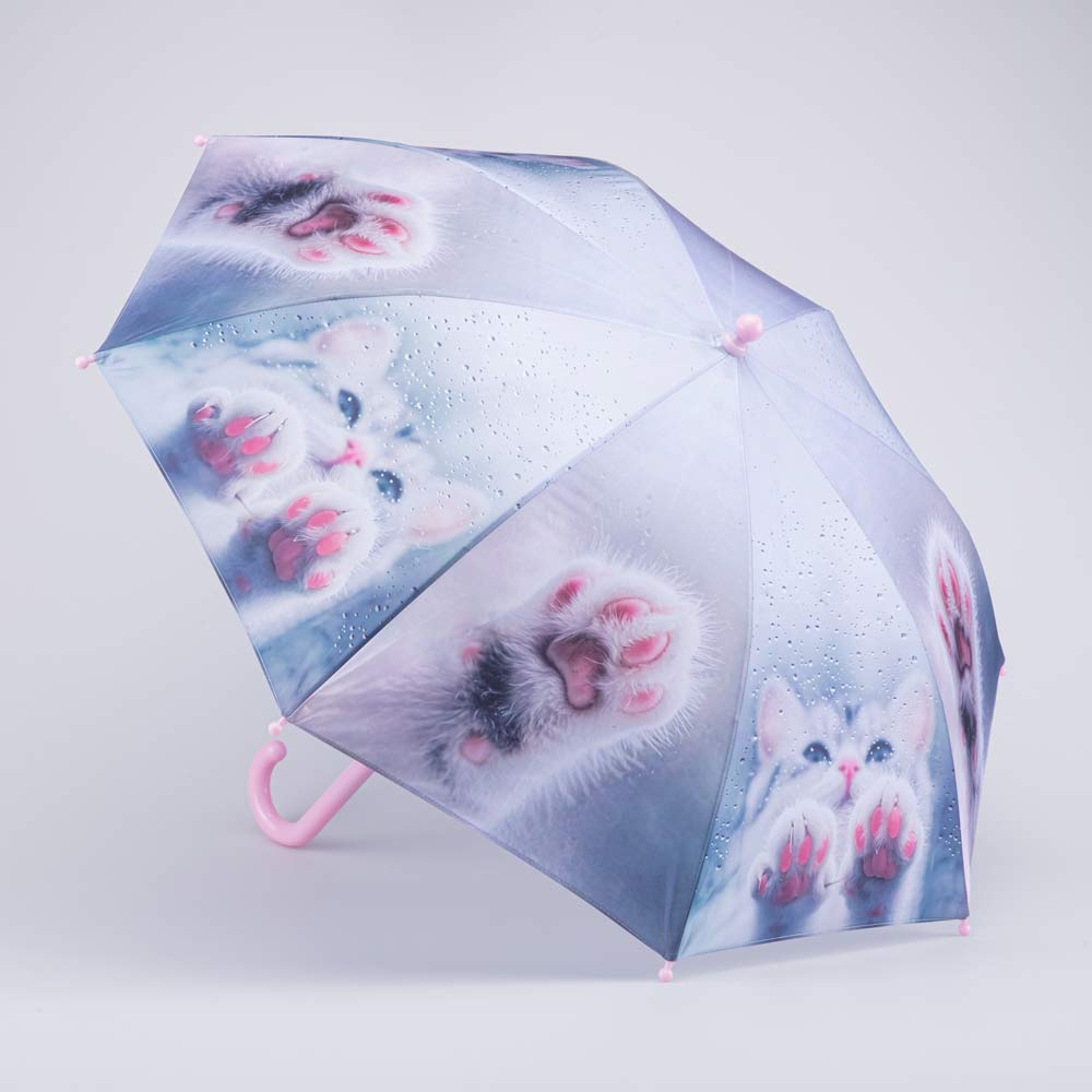03807206-40 Серый зонт-трость для детей Кошка, все фото 1