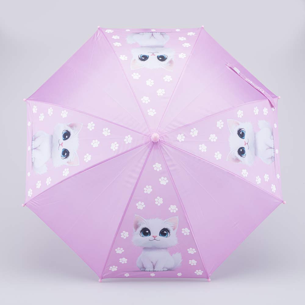 03807207-40 Розовый зонт с гидрохромным принтом Котенок, все фото 2