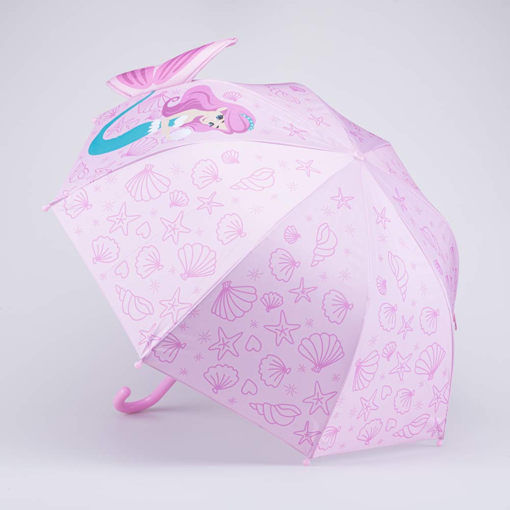 03807209-40 Розовый зонт-трость для детей Русалочка, все фото 1
