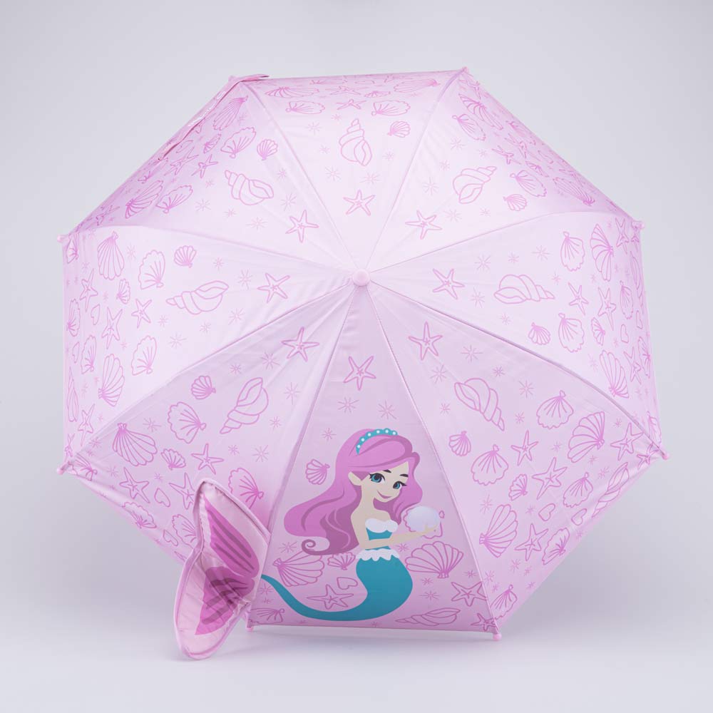 03807209-40 Розовый зонт-трость для детей Русалочка, все фото 2