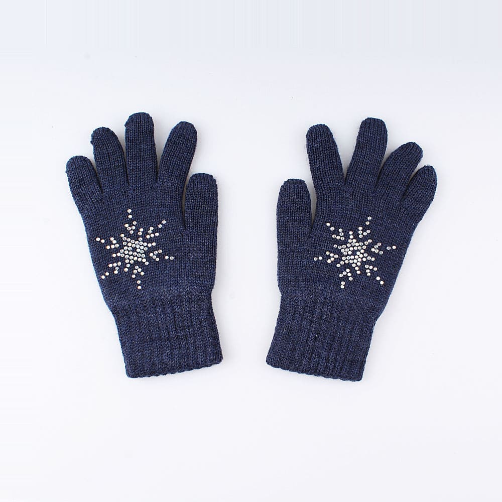 07022109-15 Перчатки двухслойные темно-синие, все фото 2