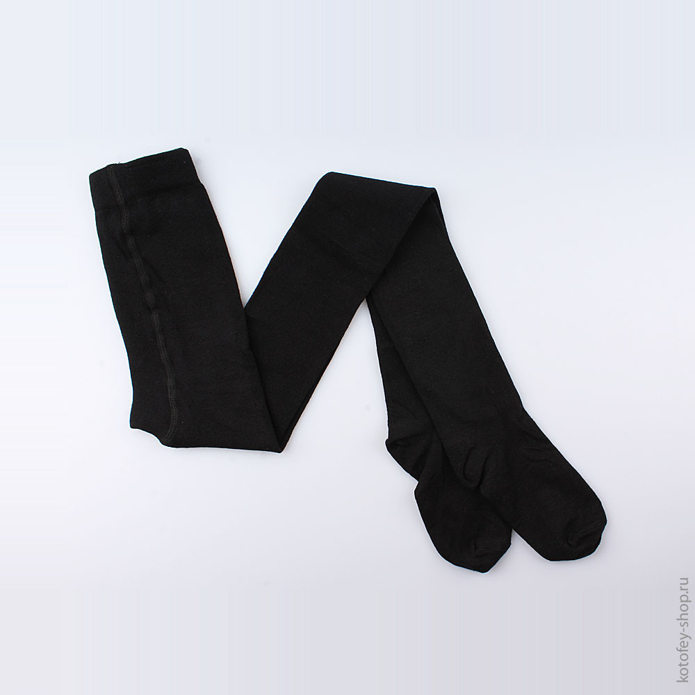 07031272-01 Классические колготки однотонные черные, все фото 1