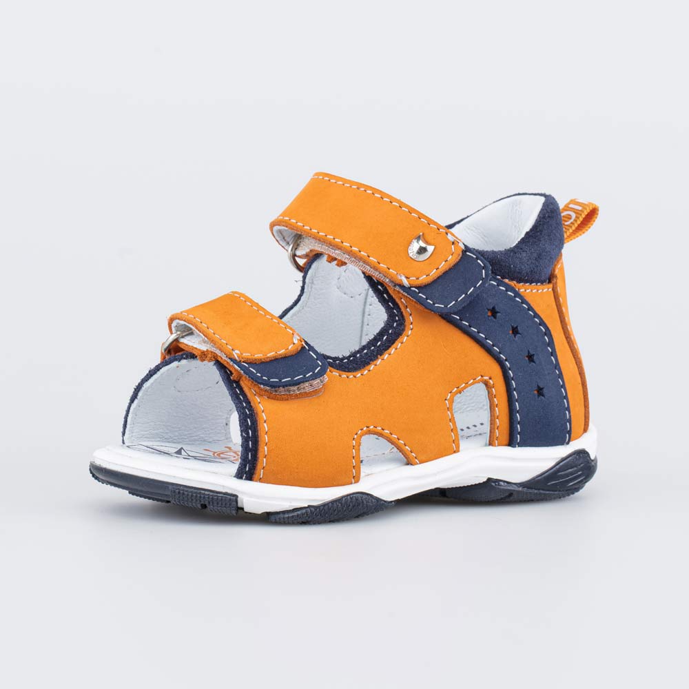 122203-22 Кожаные сандалии на липучках, все фото 1