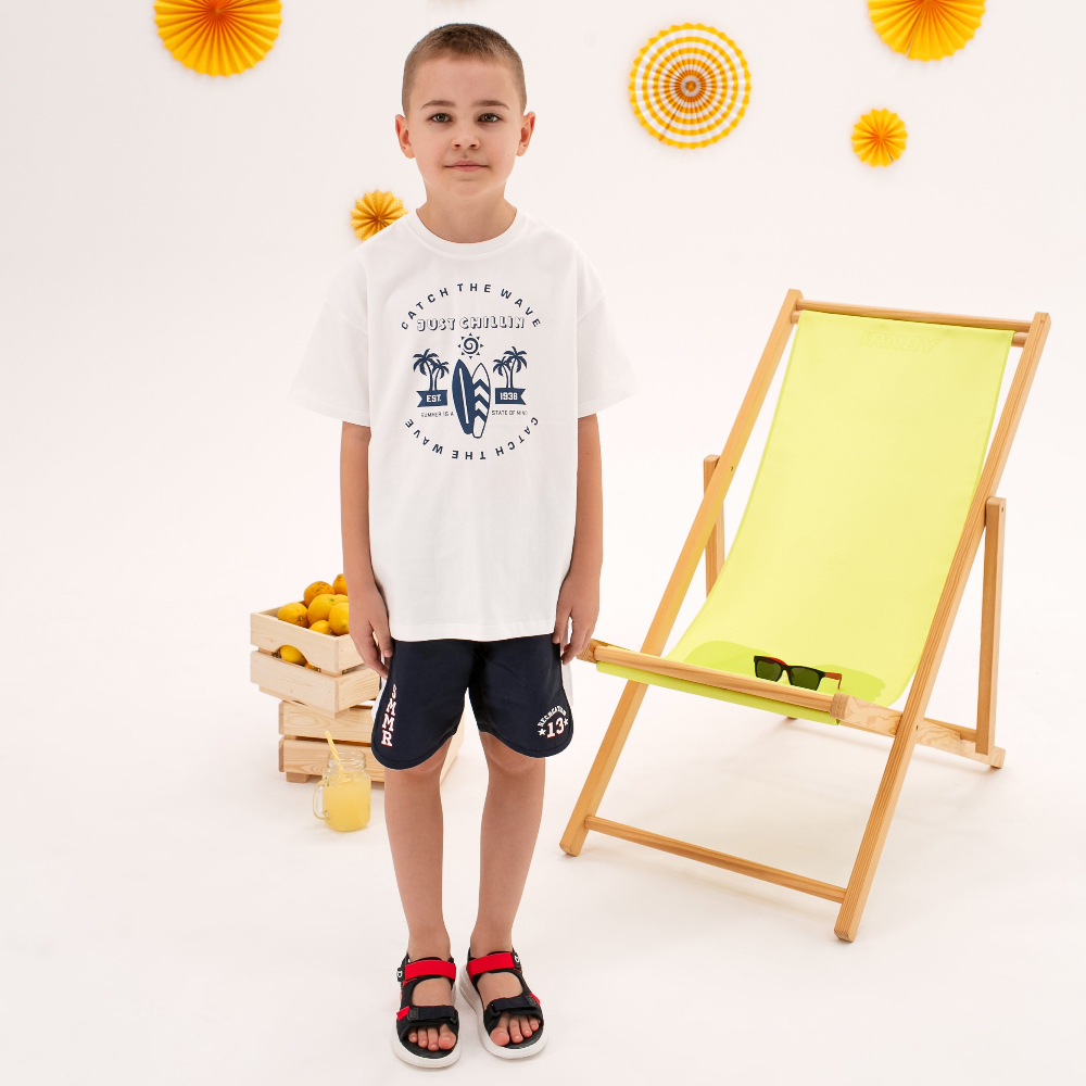 07702043-40 Белая футболка для мальчика, все фото 5