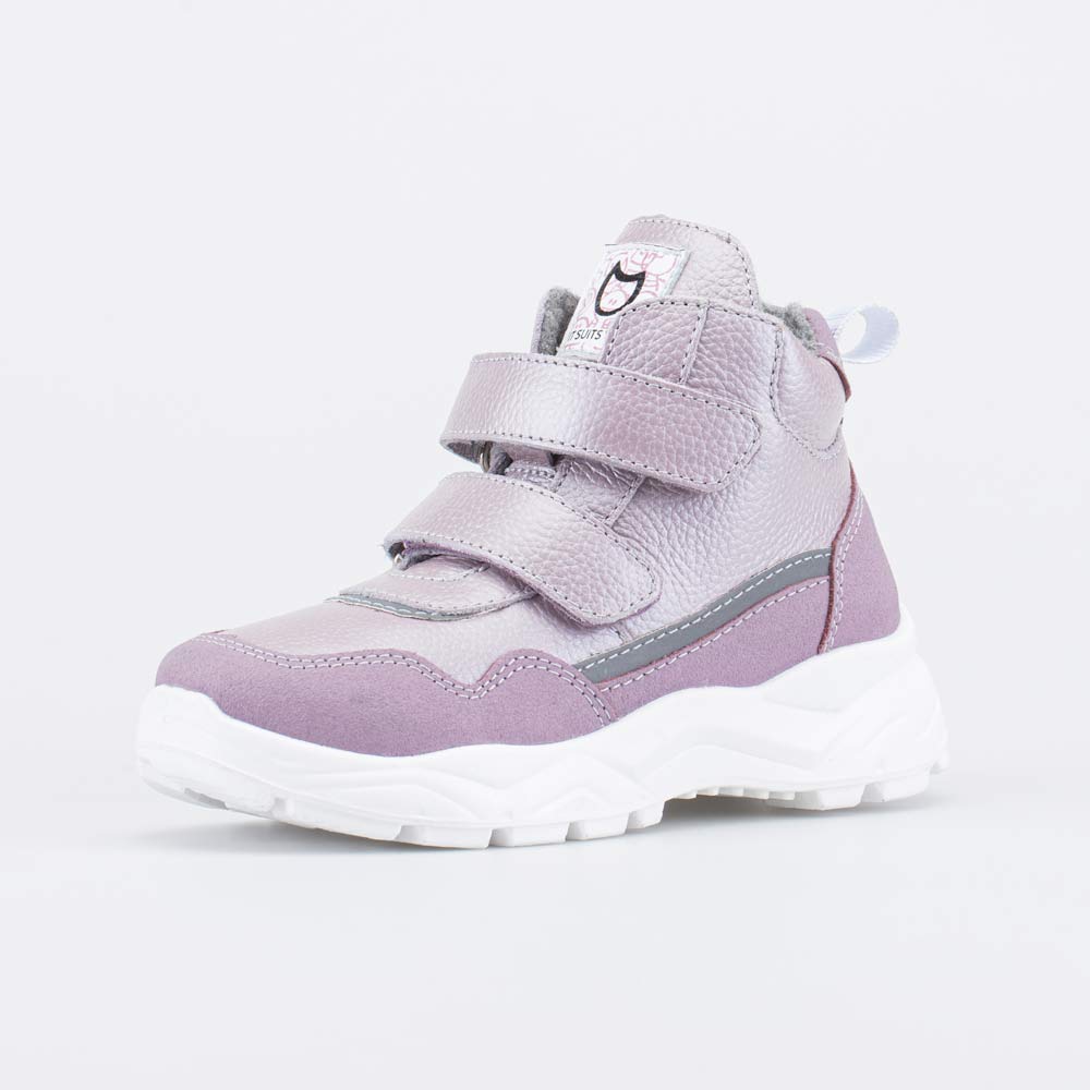 152316-39 Демисезонные ботинки на липучках STYLE розовые, все фото 1