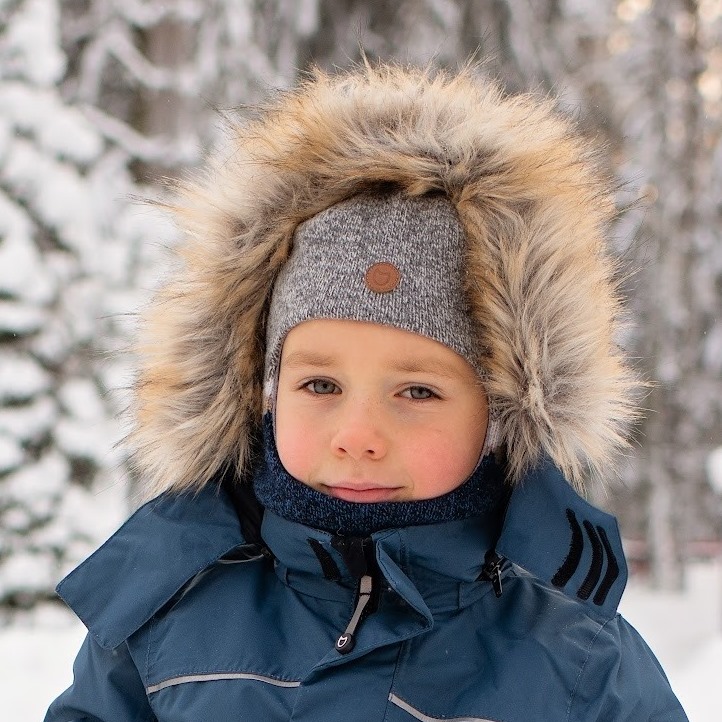 07711373-40 Трехслойная шапка-шлем для мальчика с мембраной и кашемиром, все фото 2