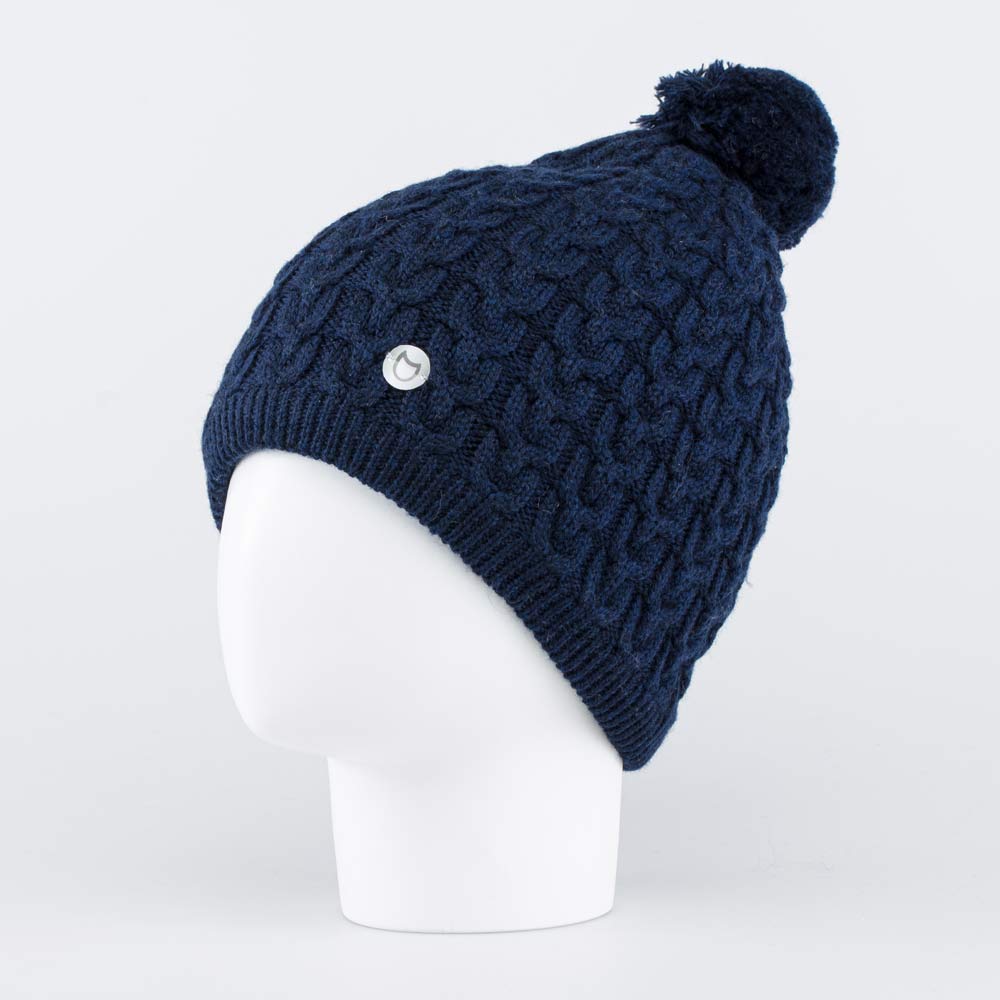 07711406-40 Теплая шапка-бини Синий, все фото 1