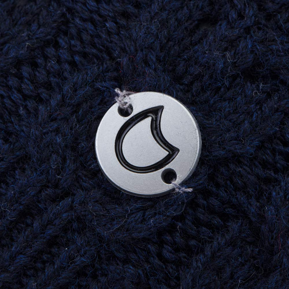 07711406-40 Теплая шапка-бини Синий, все фото 3