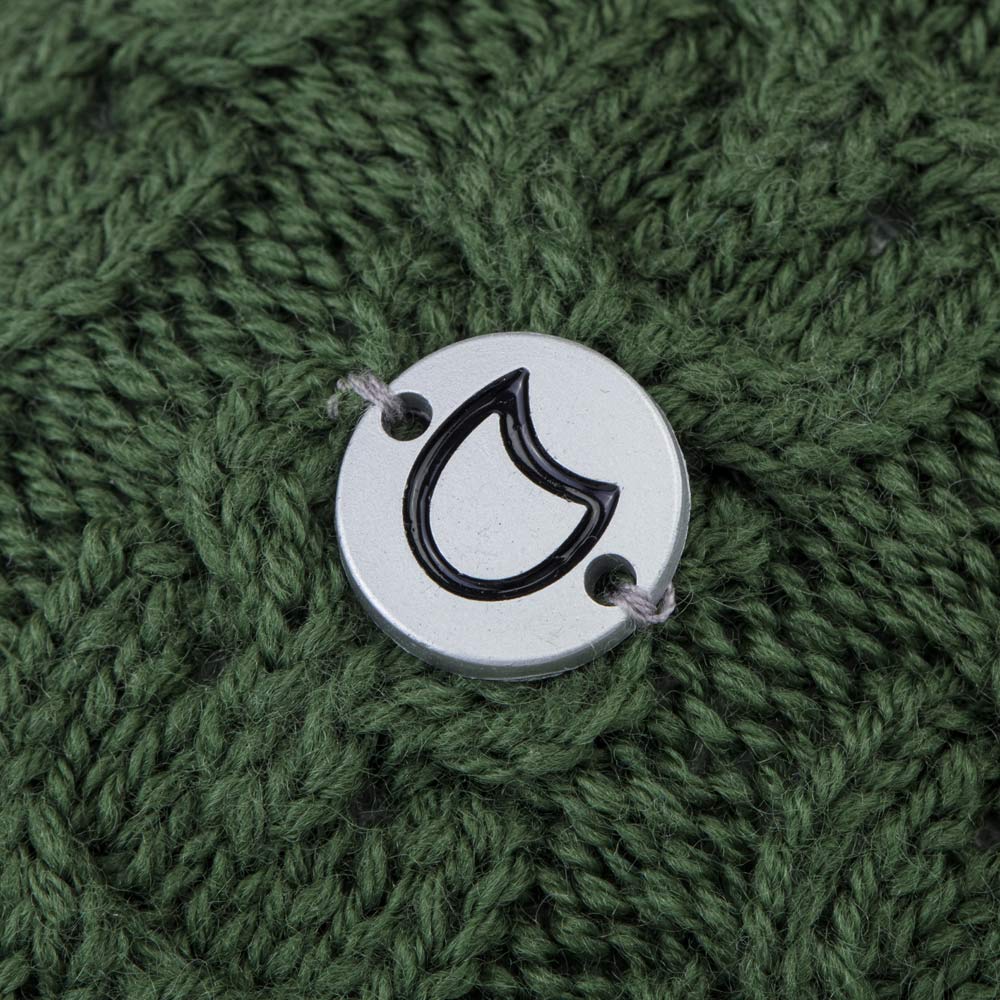 07711415-40 Теплая шапка-бини зеленая, все фото 3