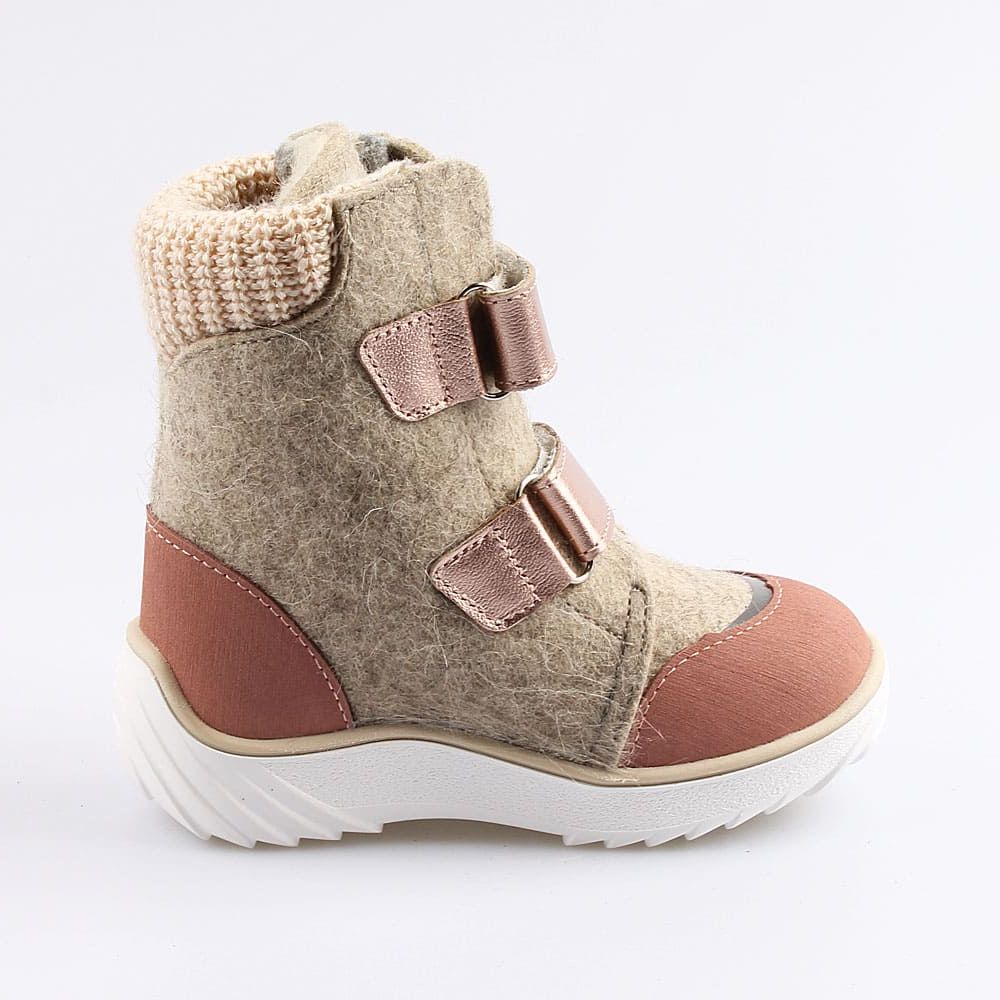 357005-42 Валенки на липучках Звездочка бежевый, все фото 2