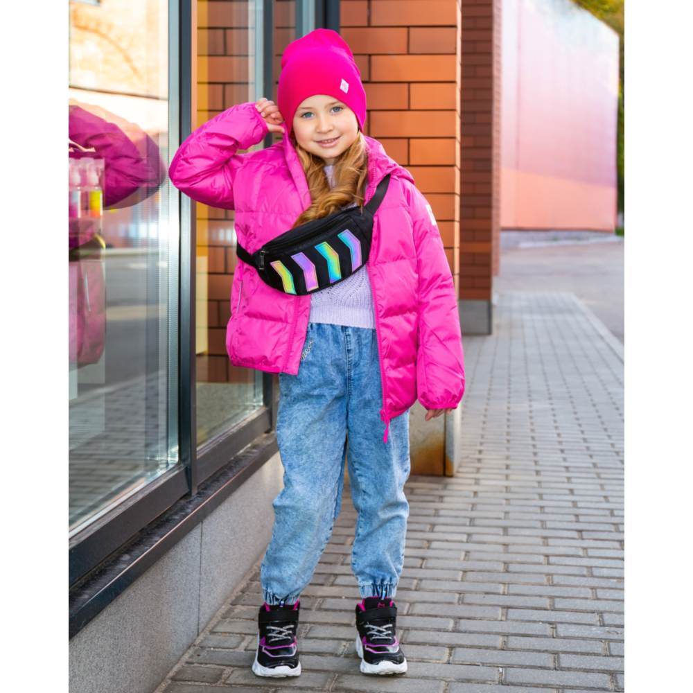 07057008-40 Куртка-пуховик осенне-весенняя фуксия, все фото 5