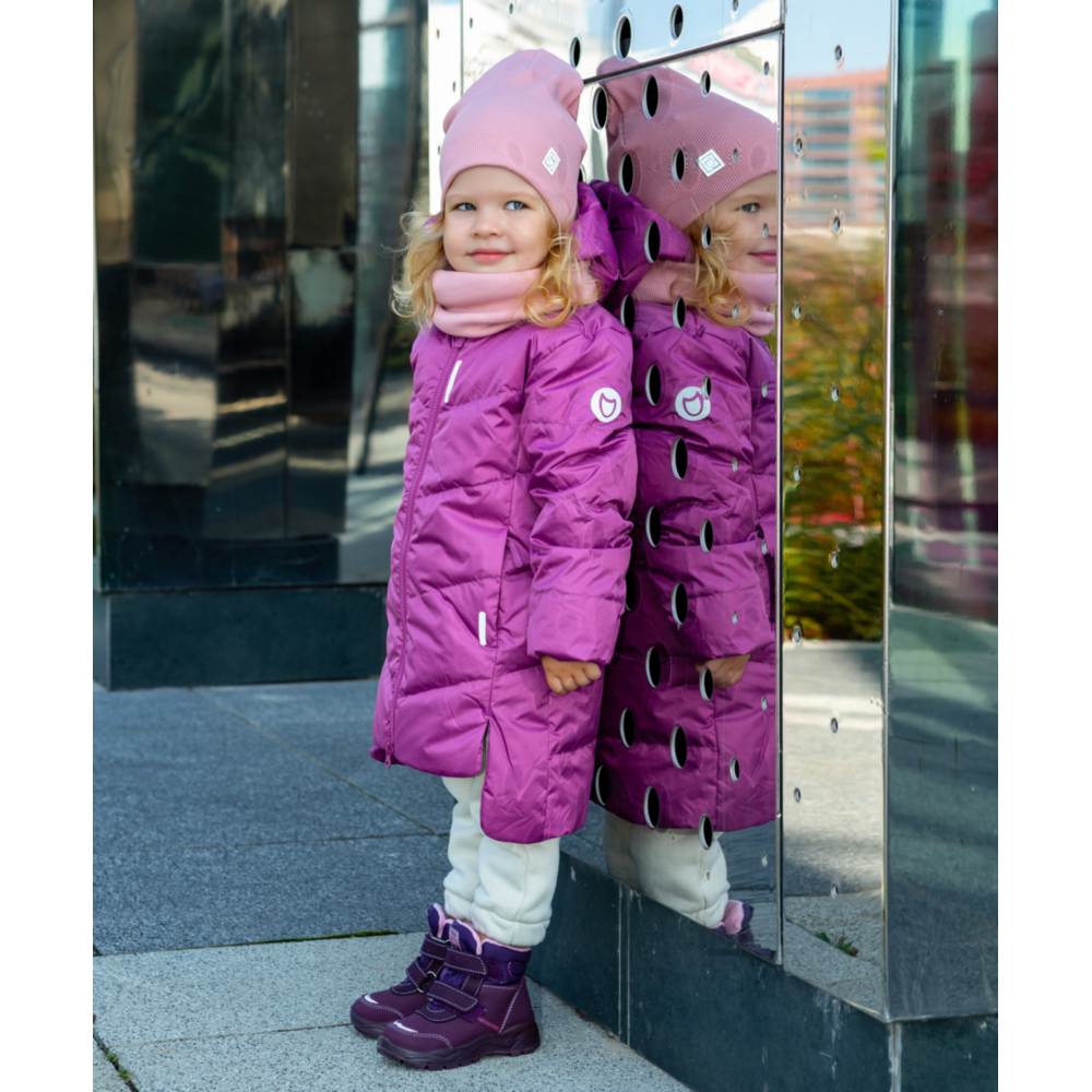 07857009-40 Пальто демисезонное ягодный, все фото 5