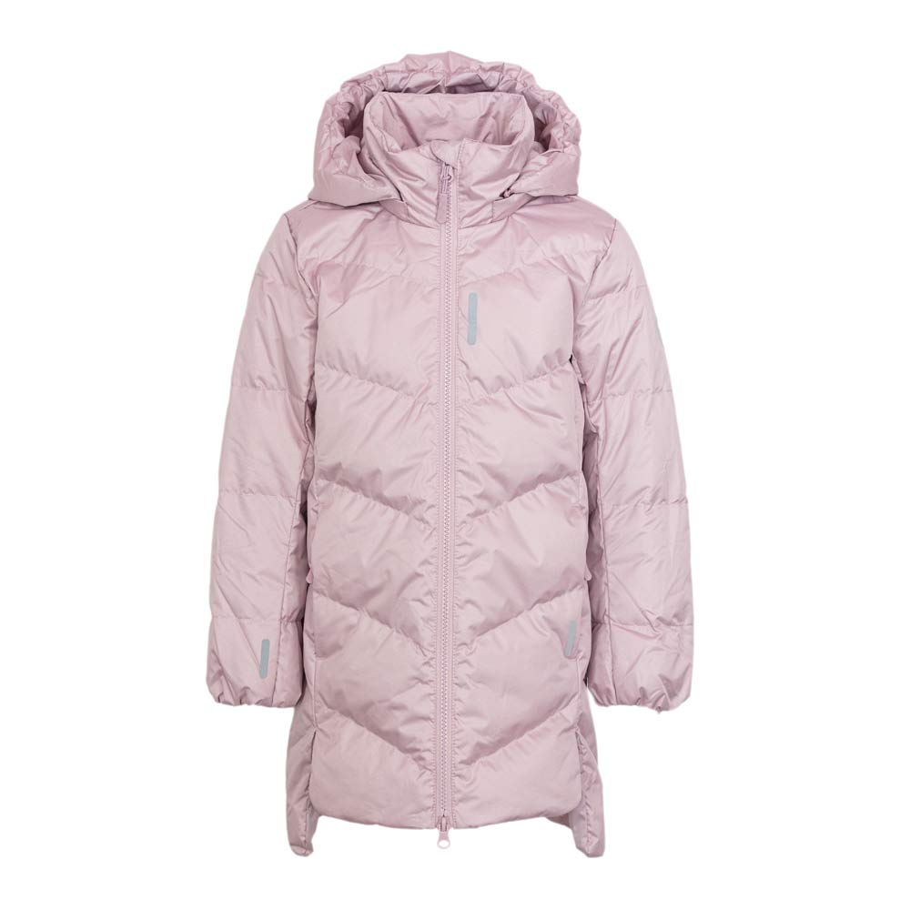 07858011-40 Пальто-пуховик для девочки пудровый, все фото 1