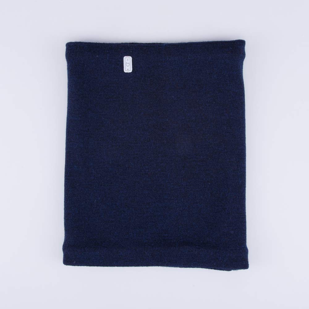 07712118-20 Шерстяной вязаный снуд темно-синий, все фото 2