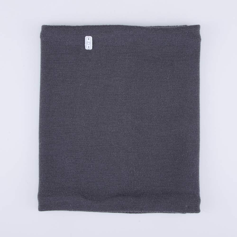 07712118-21 Шерстяной вязаный снуд темно-серый, все фото 2