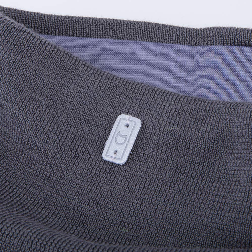 07712118-21 Шерстяной вязаный снуд темно-серый, все фото 3