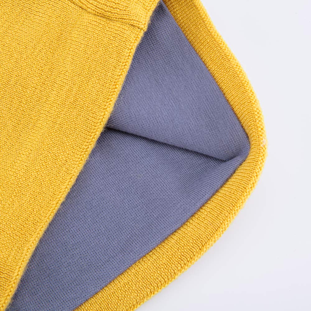 07712120-20 Шерстяной вязаный снуд горчичный, все фото 4