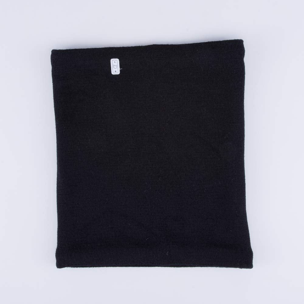 07712123-20 Шерстяной вязаный снуд черный, все фото 2