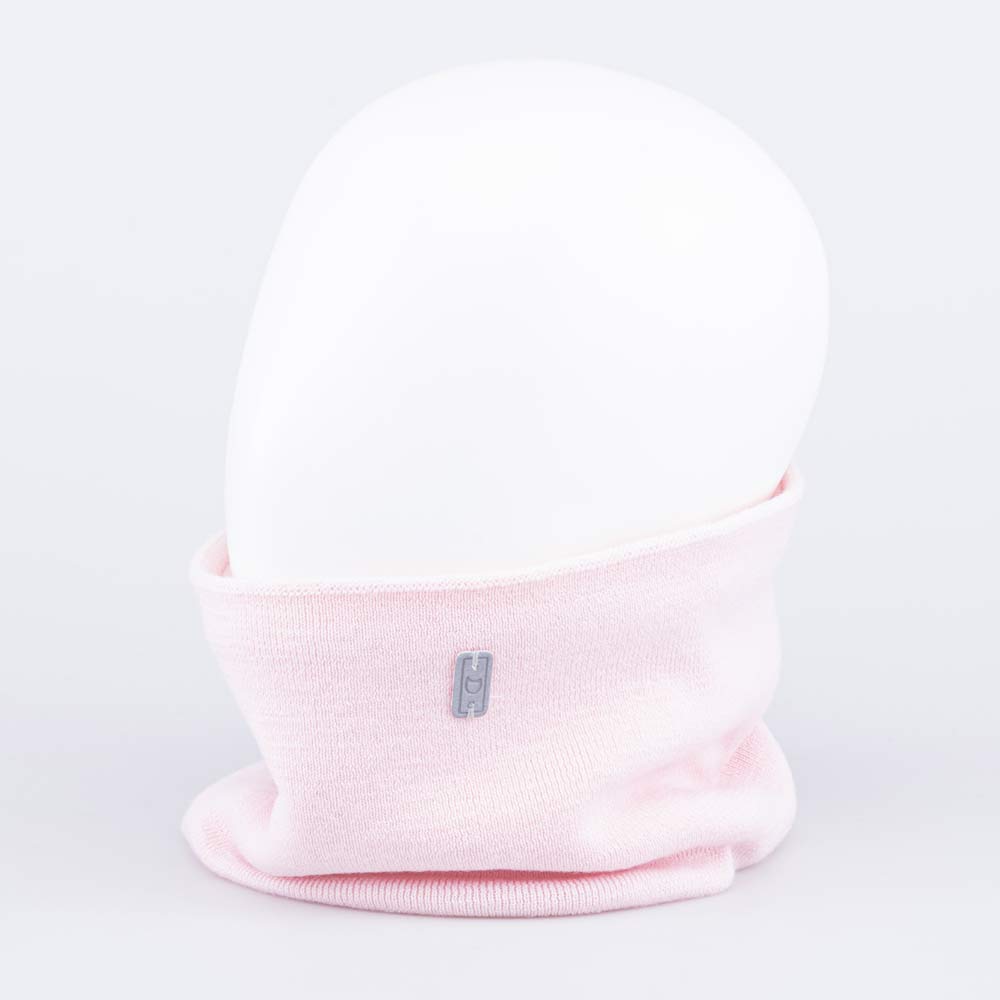 07812114-20 Шерстяной вязаный снуд светло-розовый, все фото 1