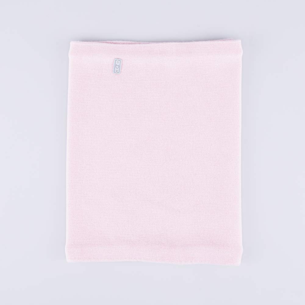 07812114-20 Шерстяной вязаный снуд светло-розовый, все фото 2