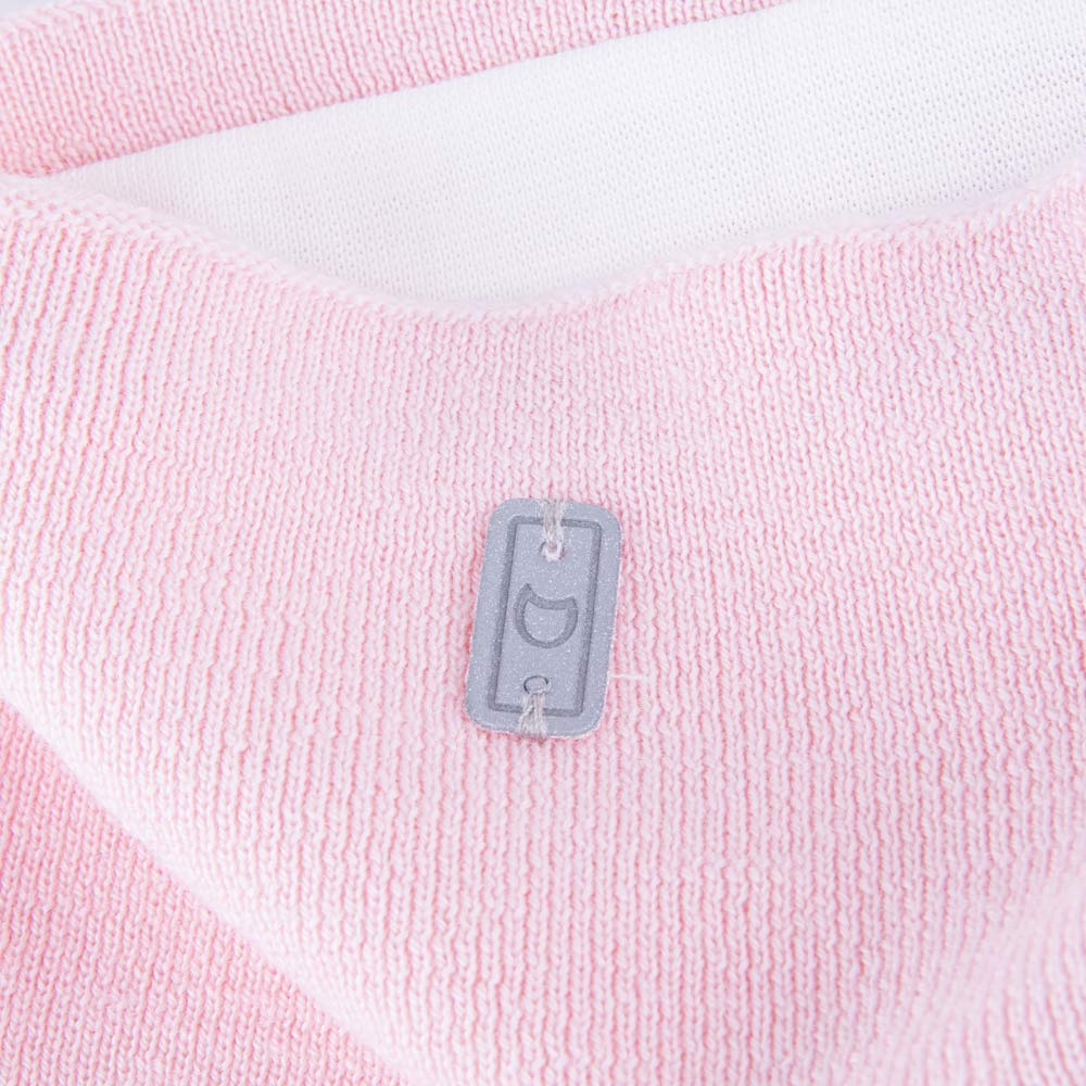 07812114-20 Шерстяной вязаный снуд светло-розовый, все фото 3