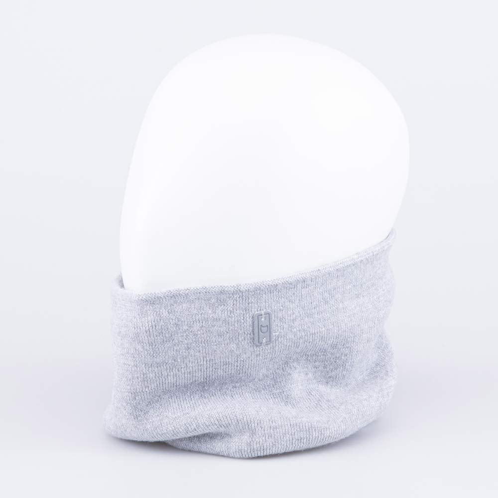 07812117-20 Шерстяной вязаный снуд светло-серый, все фото 1