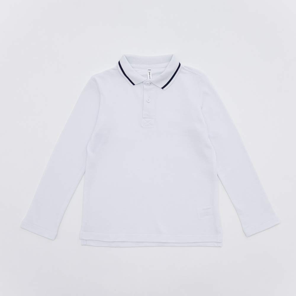 07701005-60 Рубашка-поло с длинным рукавом белый, все фото 1