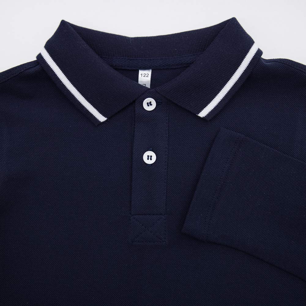 07701005-61 Рубашка-поло с длинным рукавом темно-синий, все фото 3