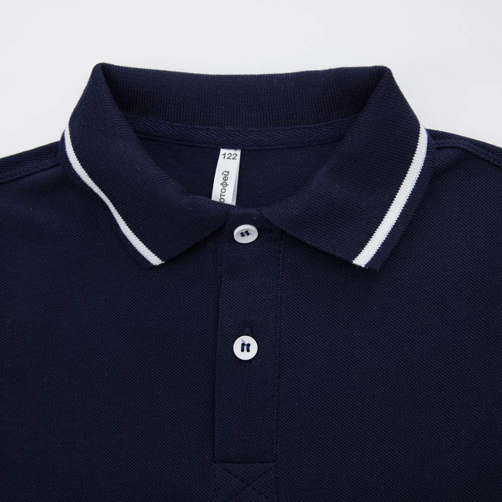 07701007-61 Футболка-поло с коротким рукавом темно-синий, все фото 3