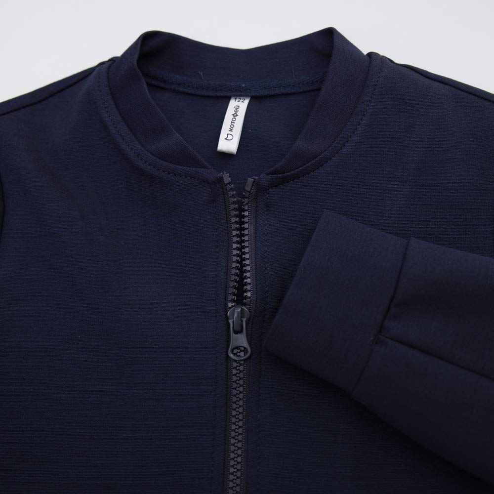 07708007-60 Бомбер для мальчика темно-синий, все фото 3