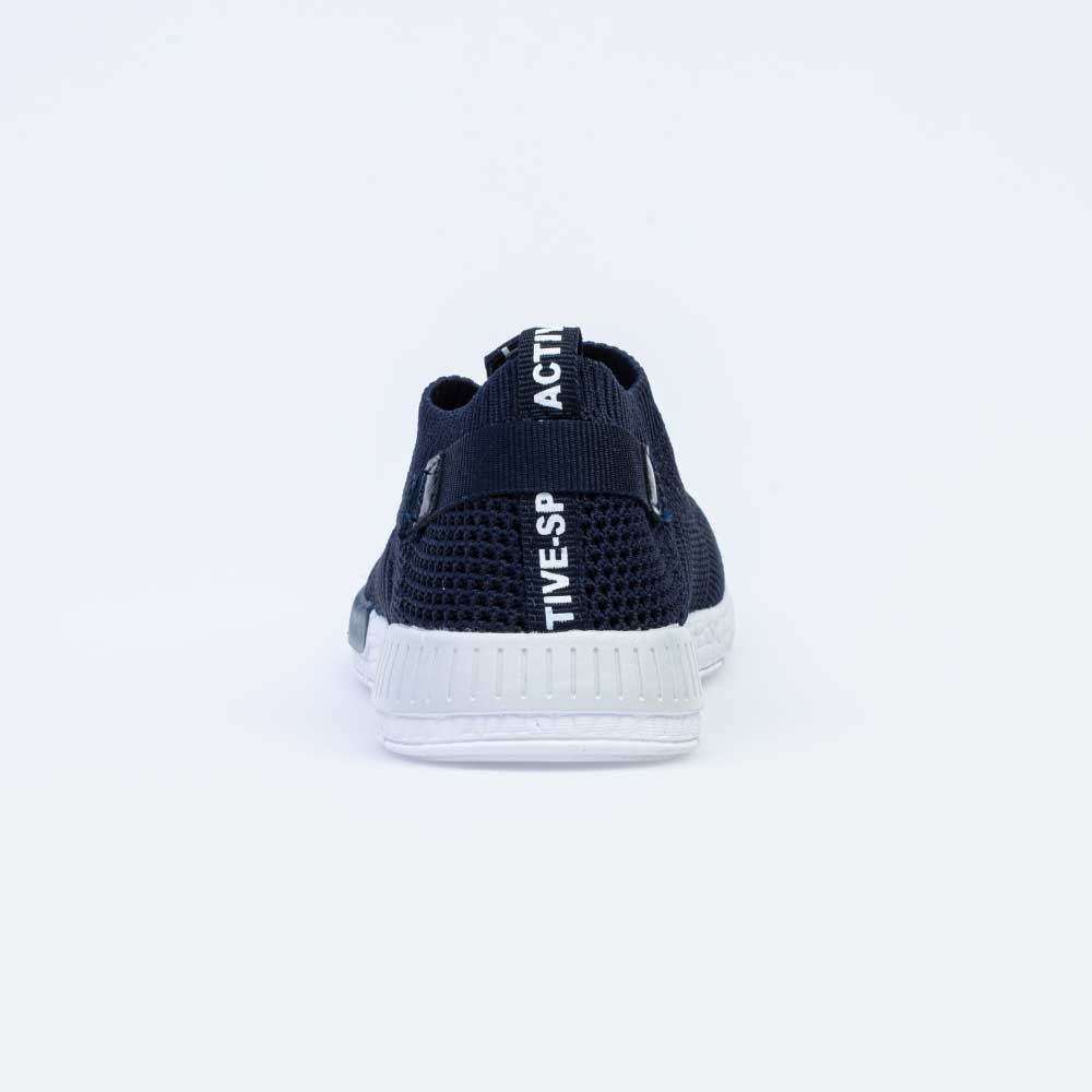 641027-11 Синие текстильные кроссовки , все фото 5