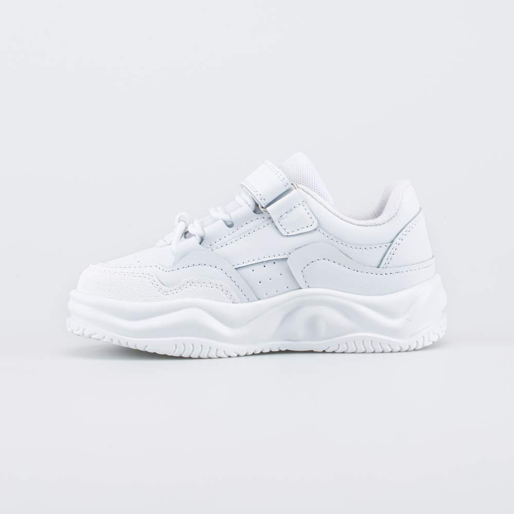 344521-71 Белые кожаные кроссовки на липучке, все фото 2