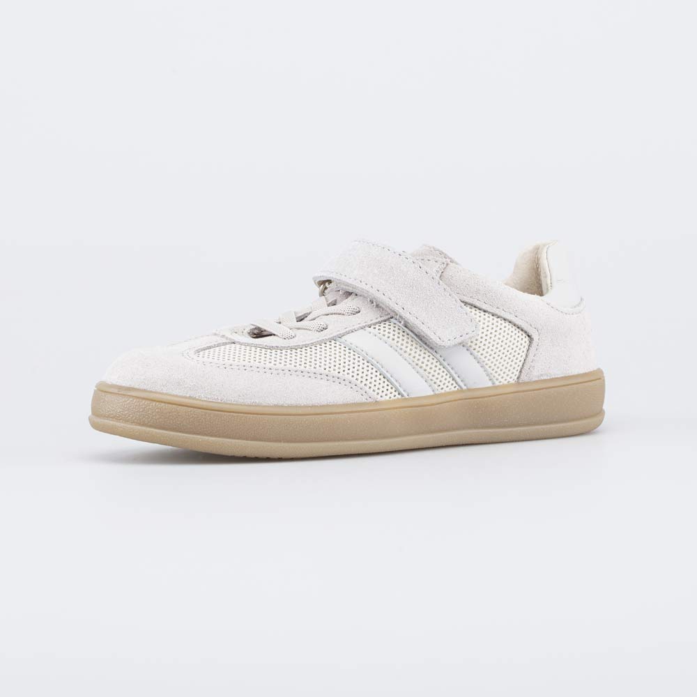 534062-74 Кожаные кеды для девочки Бежевая карамель, все фото 1