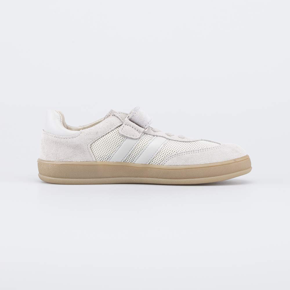 534062-74 Кожаные кеды для девочки Бежевая карамель, все фото 2