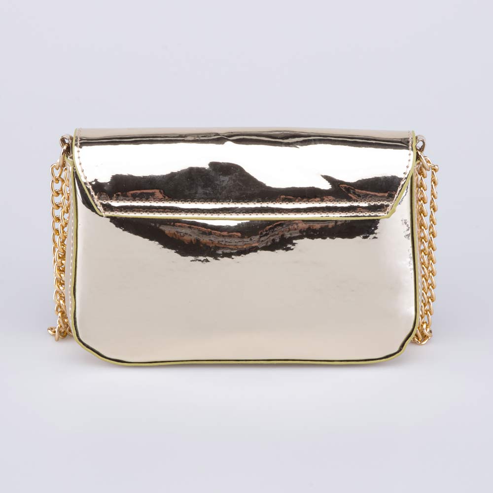 02802383-40 Золотистая детская сумка для девочки, все фото 3