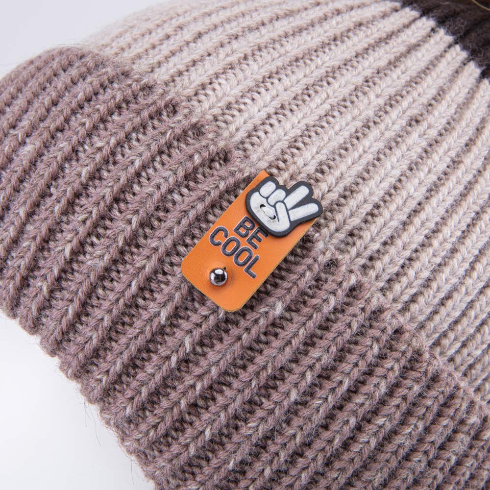 07704013-40 Зимний шерстяной комплект шапка на завязках + снуд, все фото 4