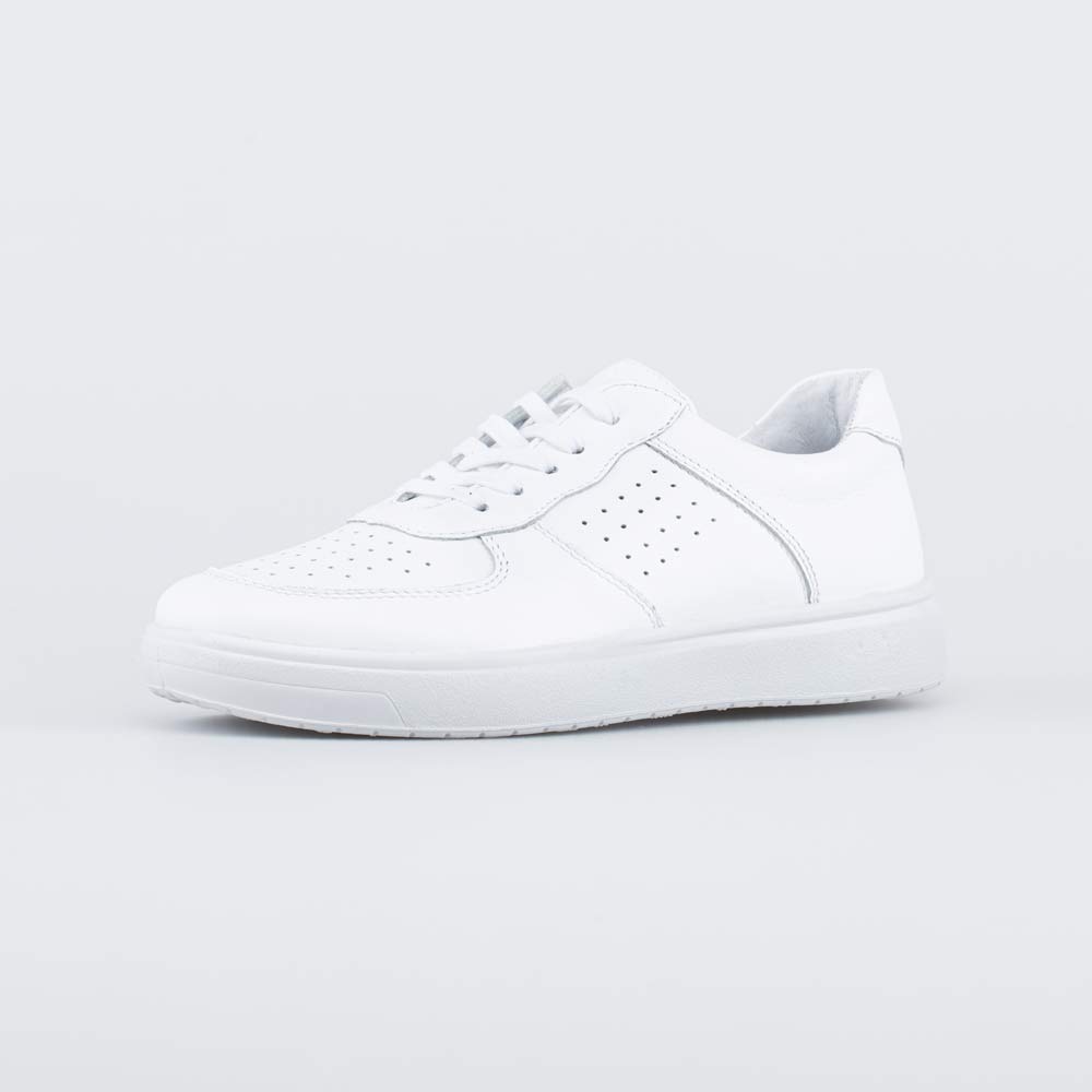 732379-22 Белые кожаные полуботинки для мальчика-подростка, все фото 1